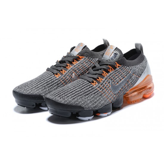 Air VaporMax Flyknit 3 Grey Orange AJ6900-024 Running Shoes Women's/Men's