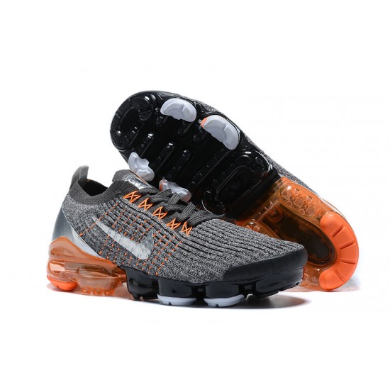 Air VaporMax Flyknit 3 Grey Orange AJ6900-024 Running Shoes Women's/Men's