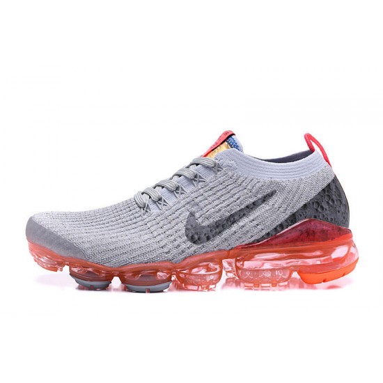 Air VaporMax Flyknit 3 Grey Red AJ6900-600 Running Shoes Women's/Men's