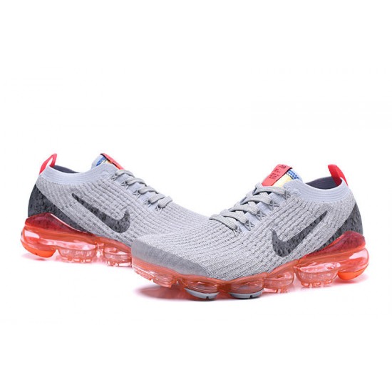 Air VaporMax Flyknit 3 Grey Red AJ6900-600 Running Shoes Women's/Men's