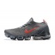 Air VaporMax Flyknit 3 Grey Red CT1270-001 Running Shoes Women's/Men's