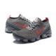 Air VaporMax Flyknit 3 Grey Red CT1270-001 Running Shoes Women's/Men's