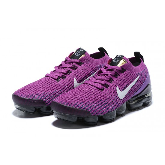 Air VaporMax Flyknit 3 Purple Black AJ6900-502 Running Shoes Women's/Men's