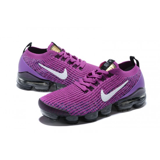 Air VaporMax Flyknit 3 Purple Black AJ6900-502 Running Shoes Women's/Men's