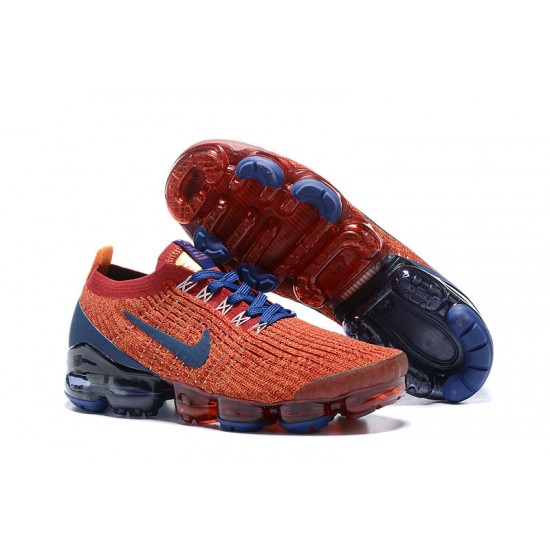 Air VaporMax Flyknit 3 Red Blue AJ6900-600 Running Shoes Women's/Men's