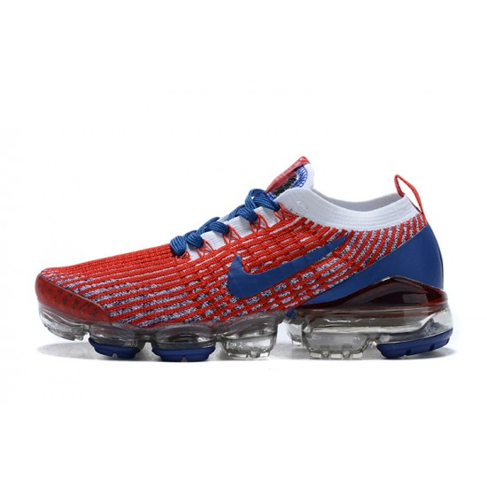 Air VaporMax Flyknit 3 Red Blue CW5585-100 Running Shoes Women's/Men's