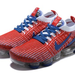 Air VaporMax Flyknit 3 Red Blue CW5585-100 Running Shoes Women's/Men's