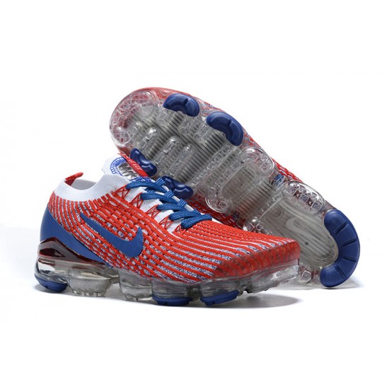 Air VaporMax Flyknit 3 Red Blue CW5585-100 Running Shoes Women's/Men's