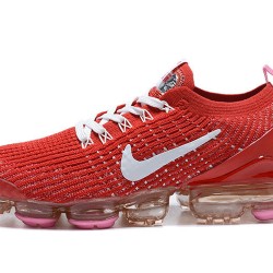 Air VaporMax Flyknit 3 Red White CU4756-600 Running Shoes Women's/Men's