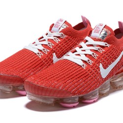 Air VaporMax Flyknit 3 Red White CU4756-600 Running Shoes Women's/Men's