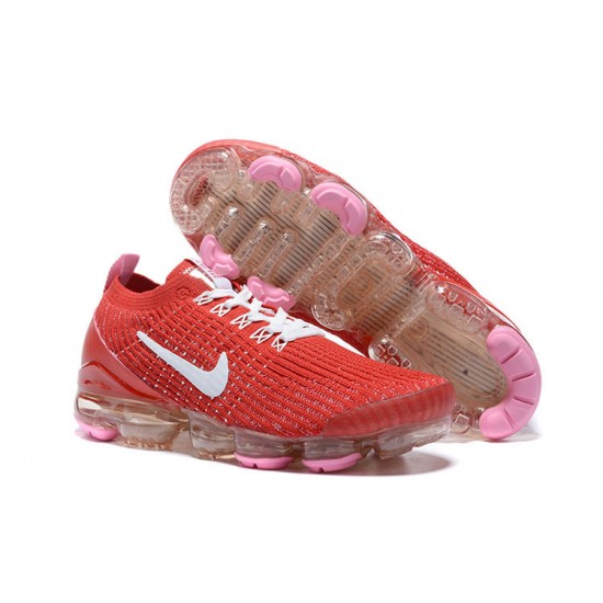 Air VaporMax Flyknit 3 Red White CU4756-600 Running Shoes Women's/Men's