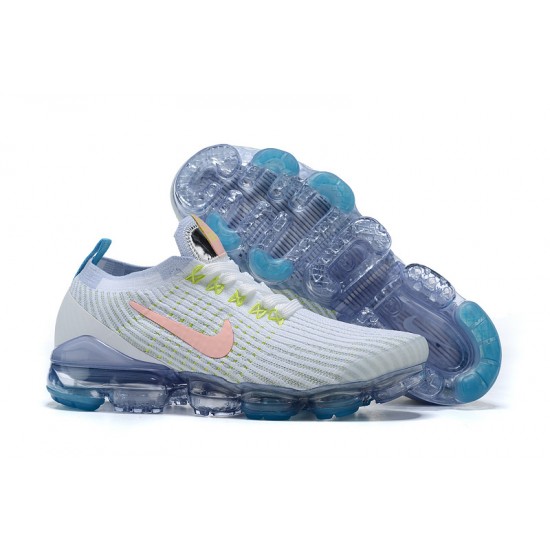 Air VaporMax Flyknit 3 White Blue AJ6900-003 Running Shoes Women's/Men's