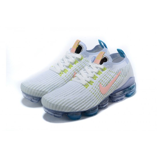 Air VaporMax Flyknit 3 White Blue AJ6900-003 Running Shoes Women's/Men's