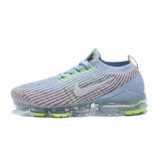 Air VaporMax Flyknit 3 White Blue AJ6910-200 Running Shoes Women's/Men's