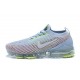 Air VaporMax Flyknit 3 White Blue AJ6910-200 Running Shoes Women's/Men's