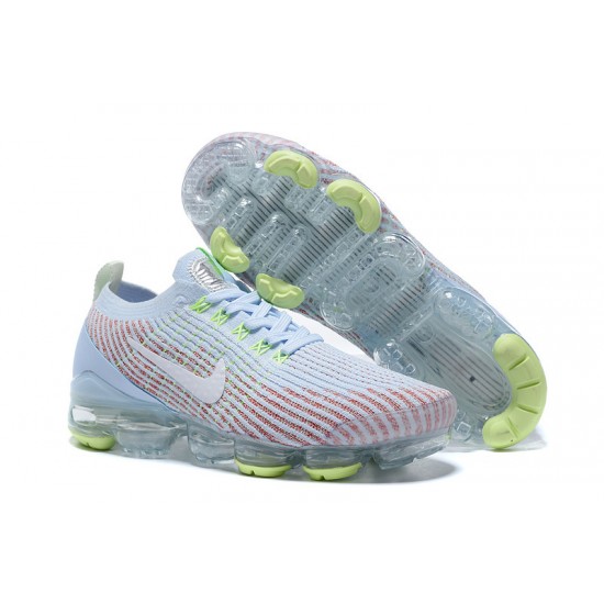 Air VaporMax Flyknit 3 White Blue AJ6910-200 Running Shoes Women's/Men's