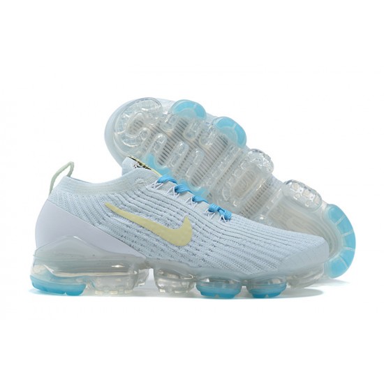 Air VaporMax Flyknit 3 White Blue AJ6910-500 Running Shoes Women's/Men's