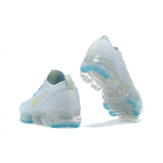 Air VaporMax Flyknit 3 White Blue AJ6910-500 Running Shoes Women's/Men's