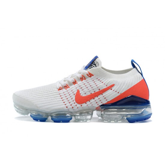 Air VaporMax Flyknit 3 White Blue CZ7994-100 Running Shoes Women's/Men's