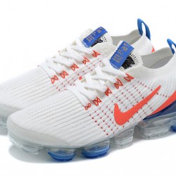 Air VaporMax Flyknit 3 White Blue CZ7994-100 Running Shoes Women's/Men's