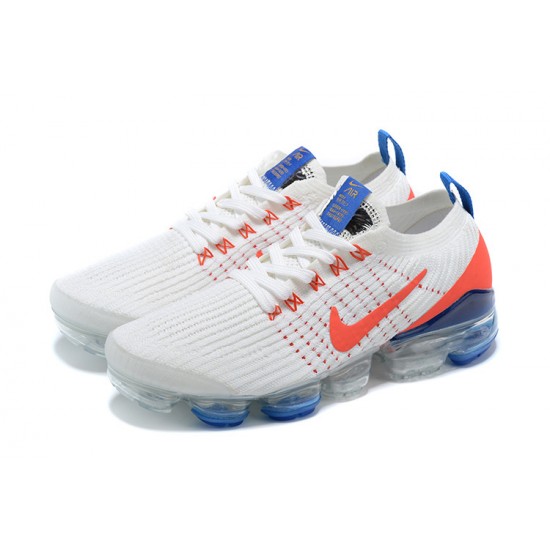 Air VaporMax Flyknit 3 White Blue CZ7994-100 Running Shoes Women's/Men's