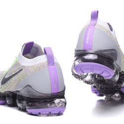 Air VaporMax Flyknit 3 White Purple AJ6900-102 Running Shoes Women's/Men's