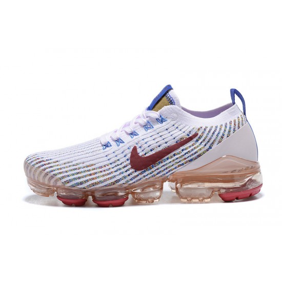 Air VaporMax Flyknit 3 White Red AJ6910-501 Running Shoes Women's/Men's