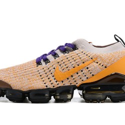 Air VaporMax Flyknit 3 Yellow Purple AJ6900-222 Running Shoes Women's/Men's