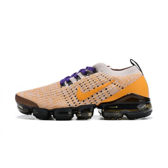 Air VaporMax Flyknit 3 Yellow Purple AJ6900-222 Running Shoes Women's/Men's