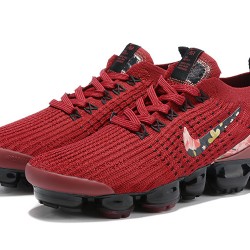 Air VaporMax Flyknit 3 Red Black CT1274 -600 Running Shoes Women's