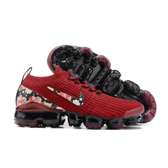 Air VaporMax Flyknit 3 Red Black CT1274 -600 Running Shoes Women's