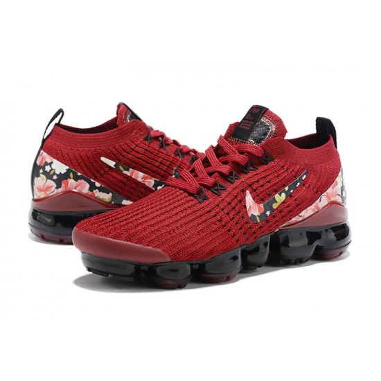 Air VaporMax Flyknit 3 Red Black CT1274 -600 Running Shoes Women's