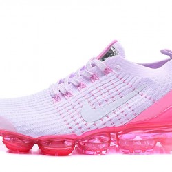 Air VaporMax Flyknit 3 White Pink AJ6910-005 Running Shoes Women's