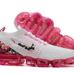 Air VaporMax Flyknit 3 White Pink AJ6910-601 Running Shoes Women's