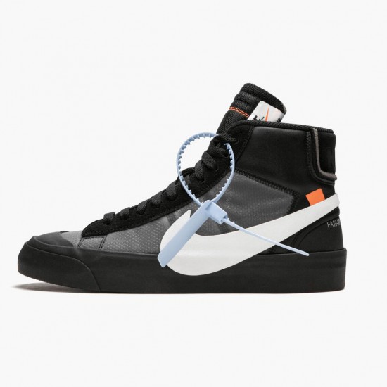 Nike Blazer Mid Off White Grim Reaper AA3832 001 Women And Men Sports Shoes