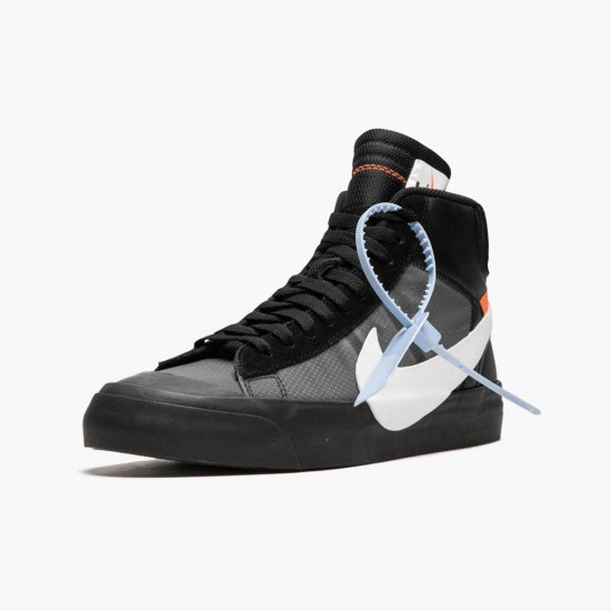 Nike Blazer Mid Off White Grim Reaper AA3832 001 Women And Men Sports Shoes