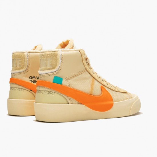 Nike Blazer Mid Off-White All Hallow's Eve AA3832 700 Women And Men Sports Shoes