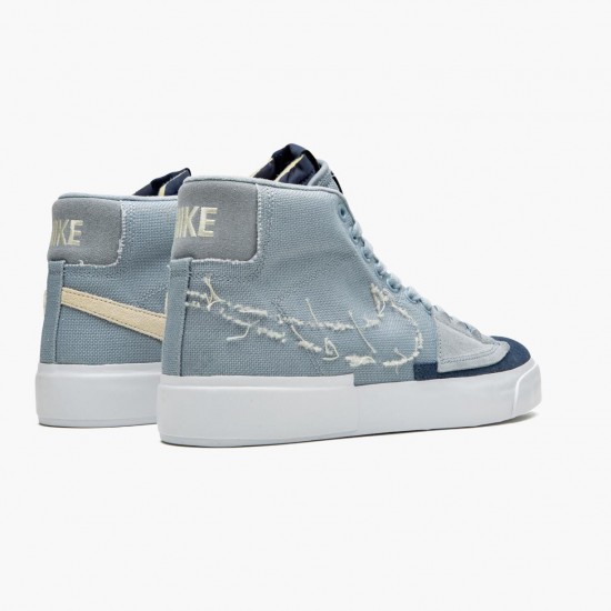 Nike SB Blazer Mid Edge Hack Pack Obsidian Mist CI3833 401 Women And Men Sports Shoes