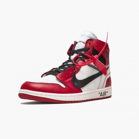 Air Jordan 1 Retro High Off White Chicago AA3834 101 Mens Sports Shoes