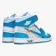 Air Jordan 1 Retro High Off White University Blue AQ0818 148 Mens Sports Shoes