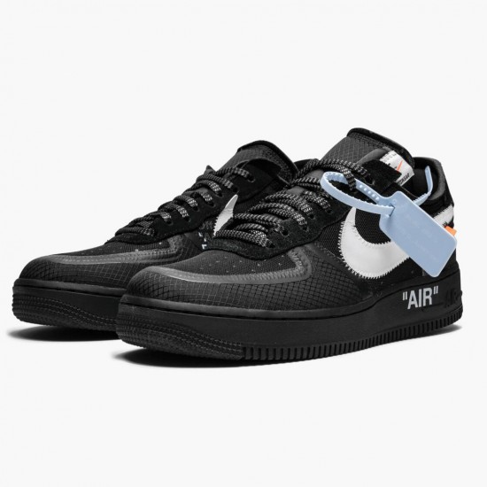 Nike Air Force 1 Low Off White Black White AO4606 001 Mens Sports Shoes