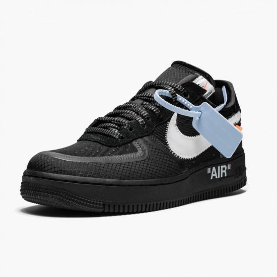 Nike Air Force 1 Low Off White Black White AO4606 001 Mens Sports Shoes