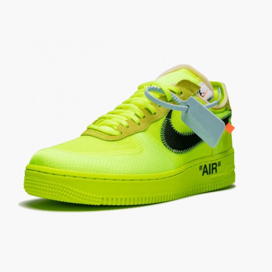 Nike Air Force 1 Low Off White Volt AO4606 700 Women And Men Sports Shoes