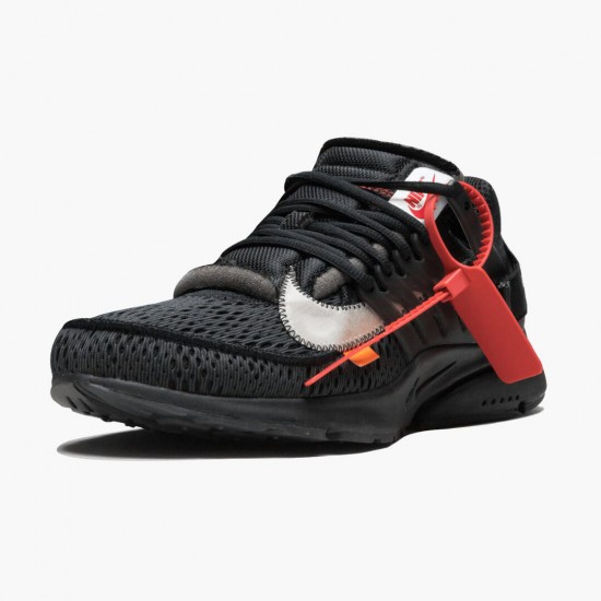 Nike Air Presto Off White Black AA3830 002 Women And Men Sports Shoes