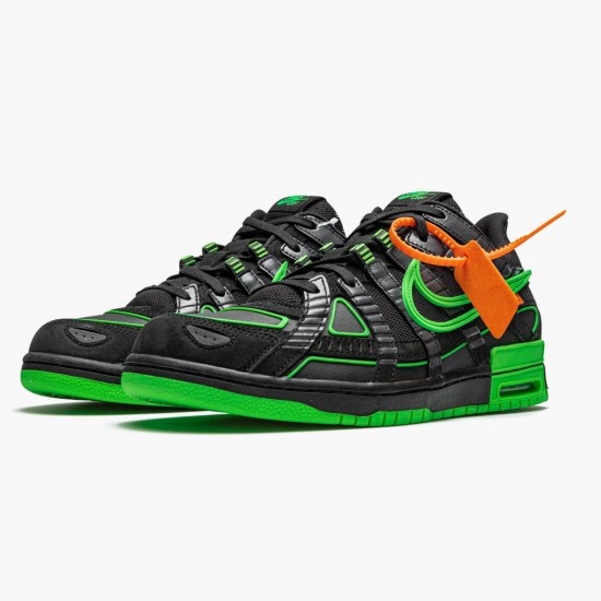 Nike Air Rubber Dunk Off White Green Strike CU6015 001 Women And Men Sports Shoes