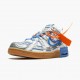 Nike Air Rubber Dunk Off White UNC CU6015 100 Mens Sports Shoes