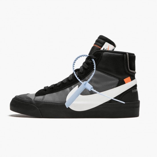 Nike Blazer Mid Off White Grim Reaper AA3832 001 Women And Men Sports Shoes