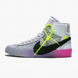 Nike Blazer Mid Off-White Wolf Grey Serena Queen AA3832 002 Women And Men Sports Shoes