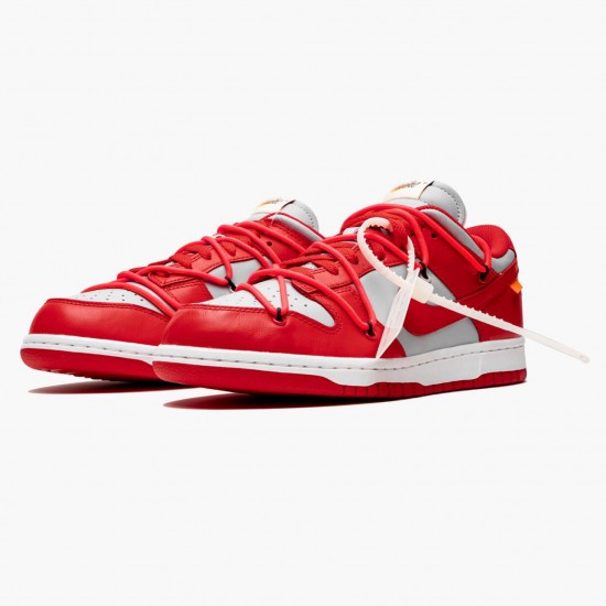 Nike Dunk Low Off White University Red CT0856 600 Women And Men Sports Shoes