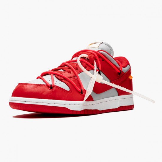 Nike Dunk Low Off White University Red CT0856 600 Women And Men Sports Shoes